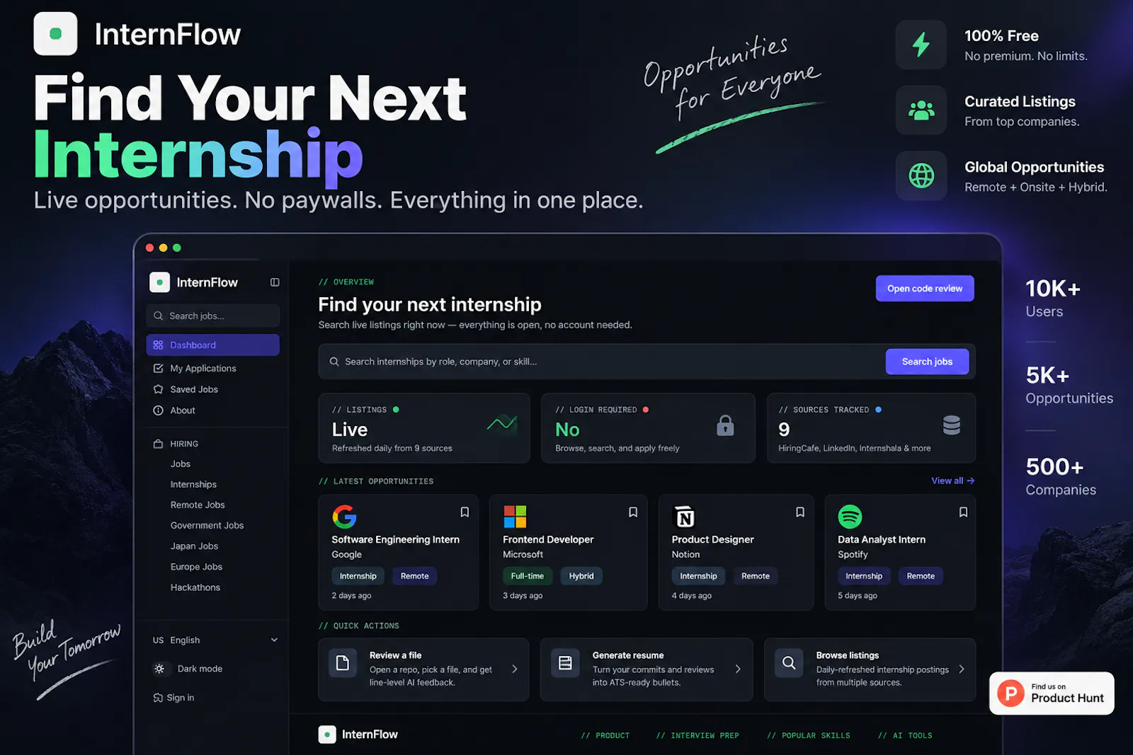 InternFlow screenshot 3