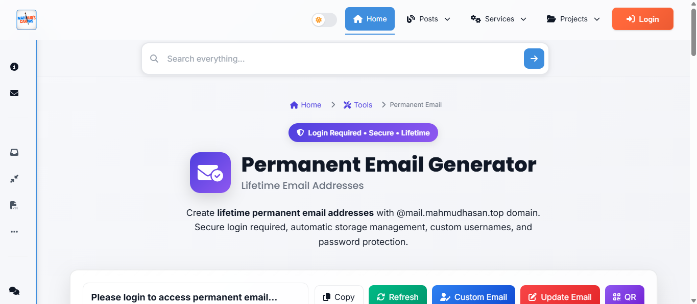 MC Permanent Email adress generator gallery image