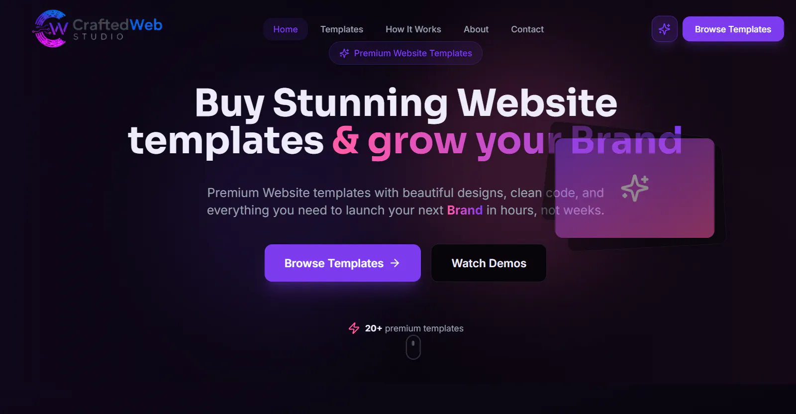 Banner del producto CraftedWeb Studio