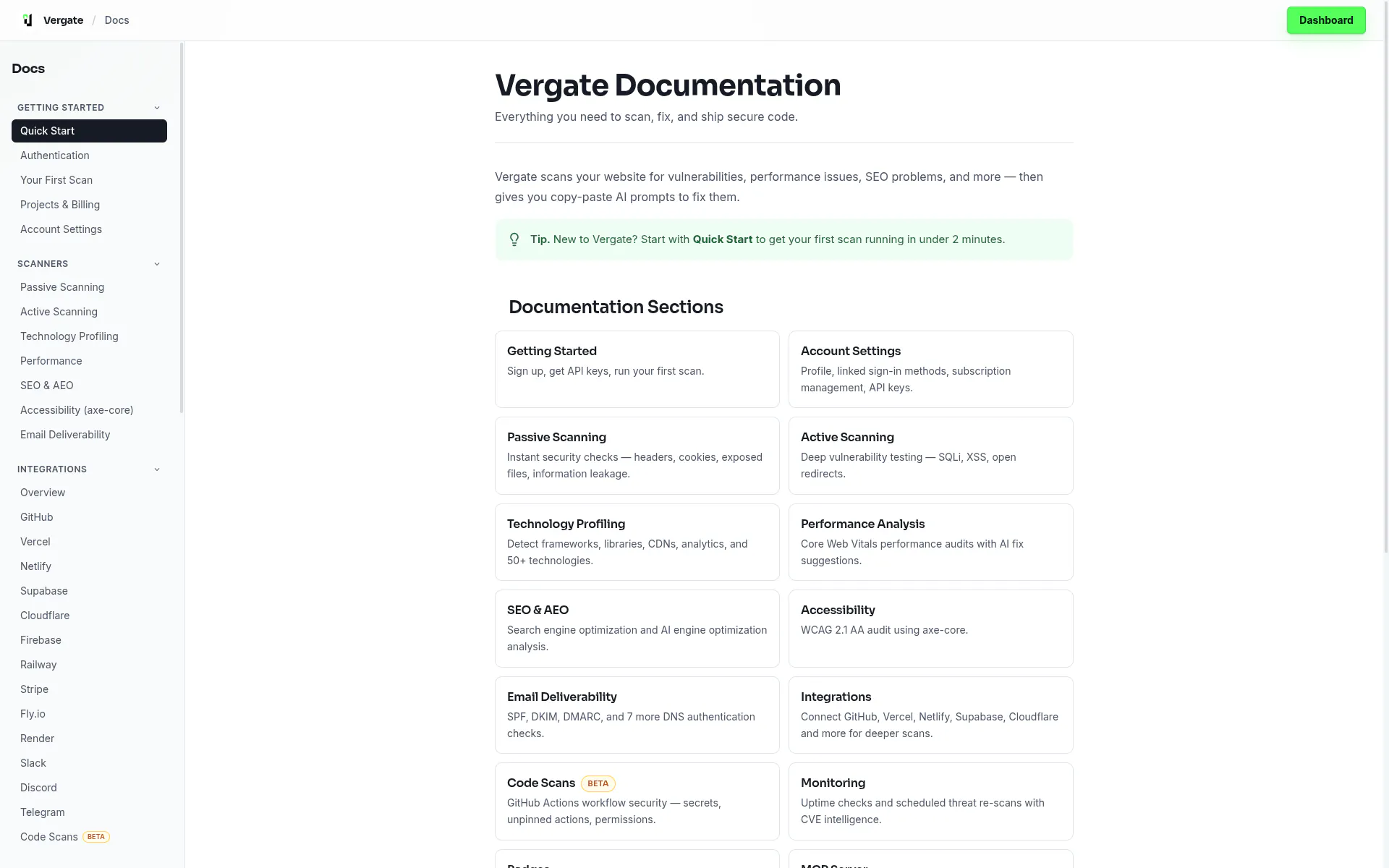 Vergate — Website Health & Security gallery image