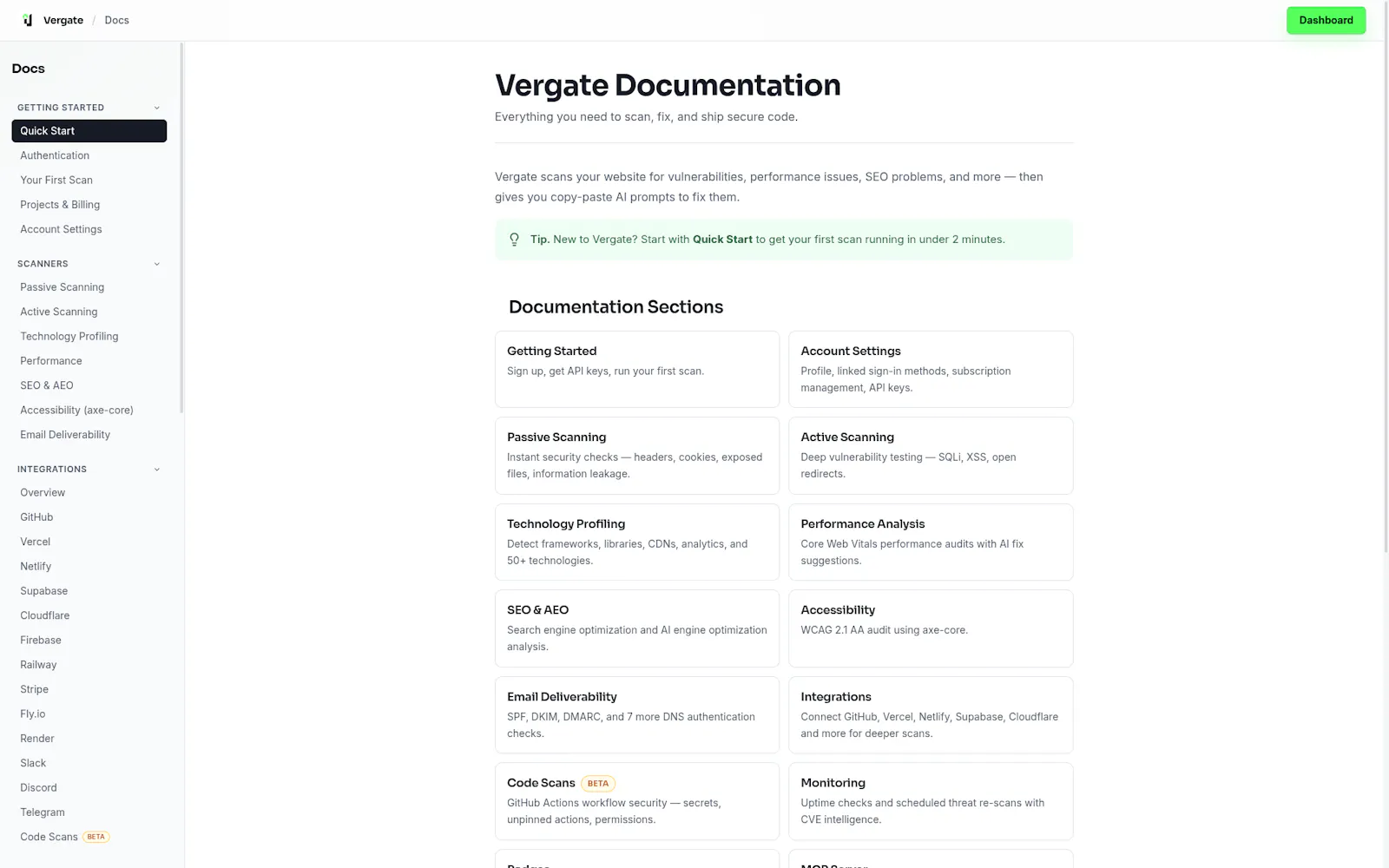 Vergate — Website Health & Security screenshot 5
