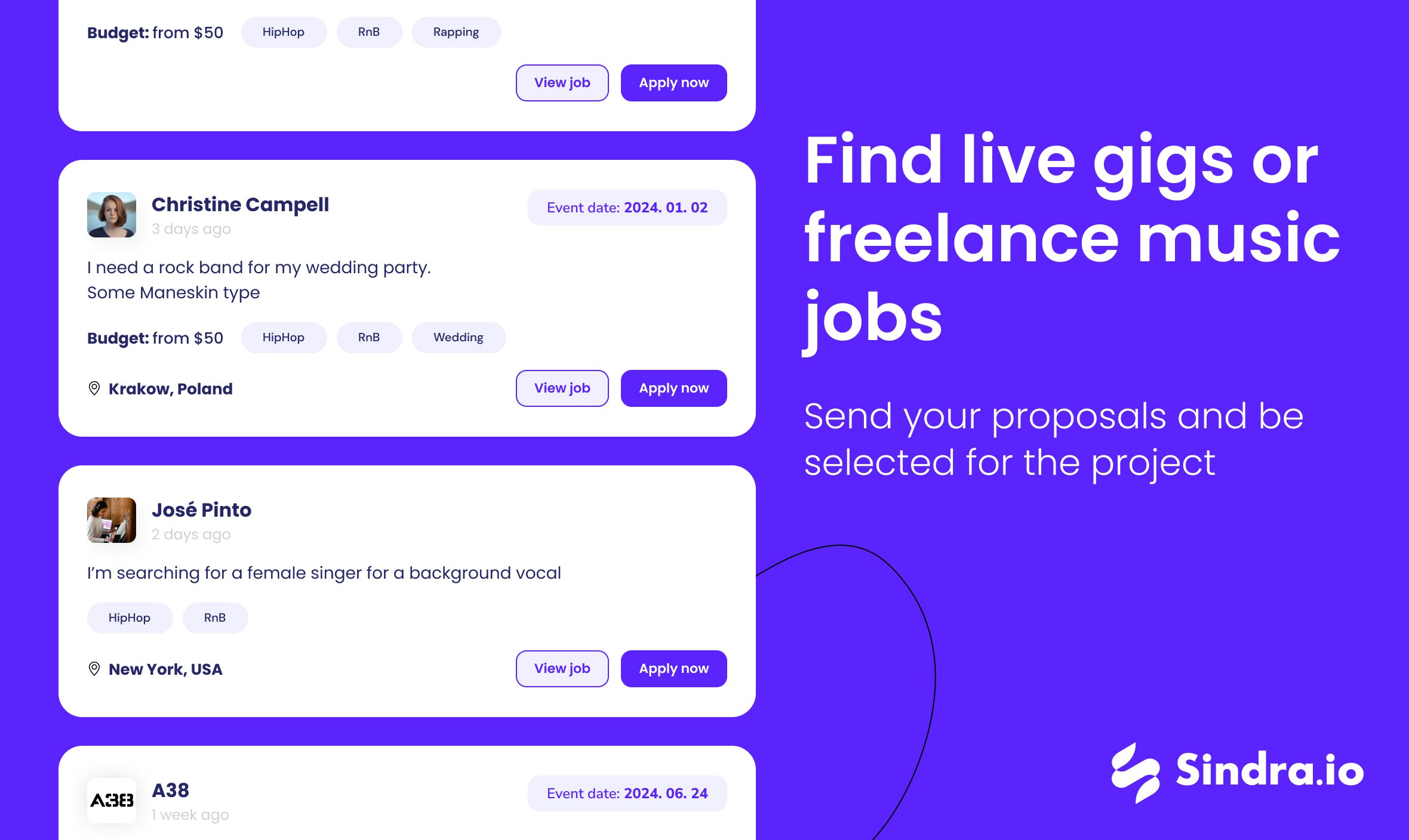 Sindra.io - Sindra는 음악가의 시장입니다 미디어 5