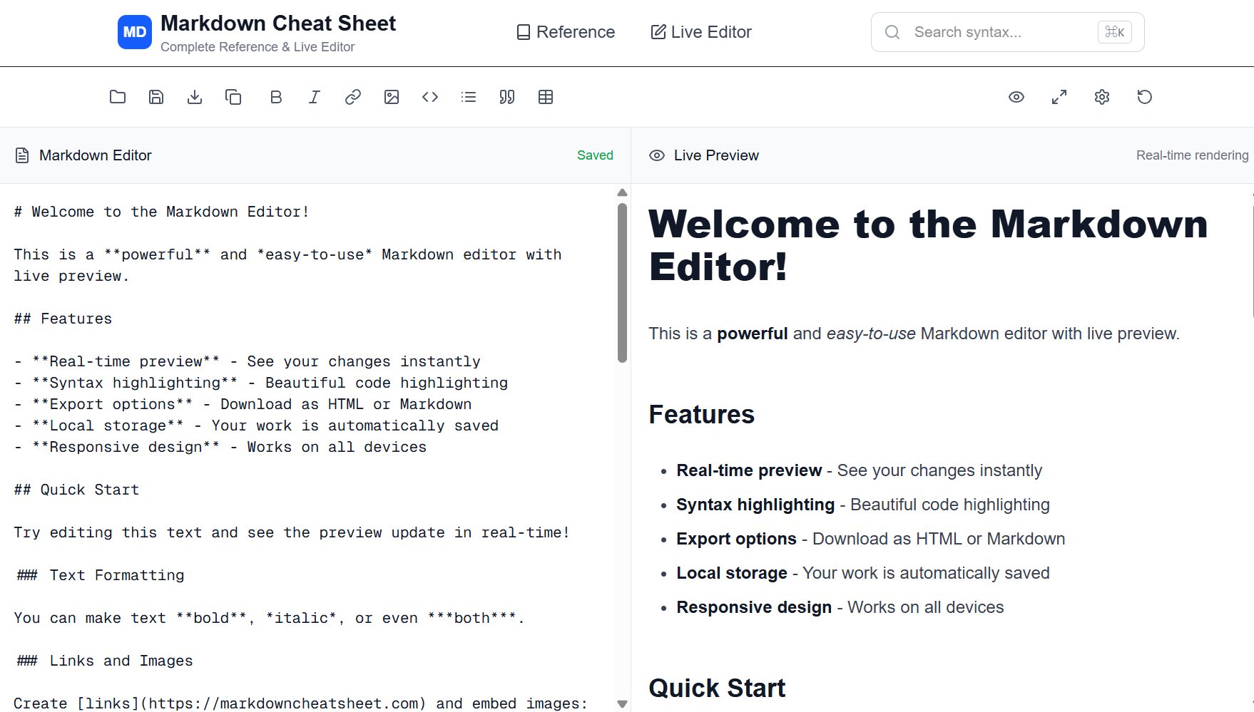 Markdown Cheat Sheet gallery image