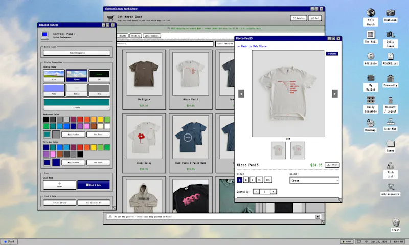 TheBomb.com Retro Operating System screenshot 2
