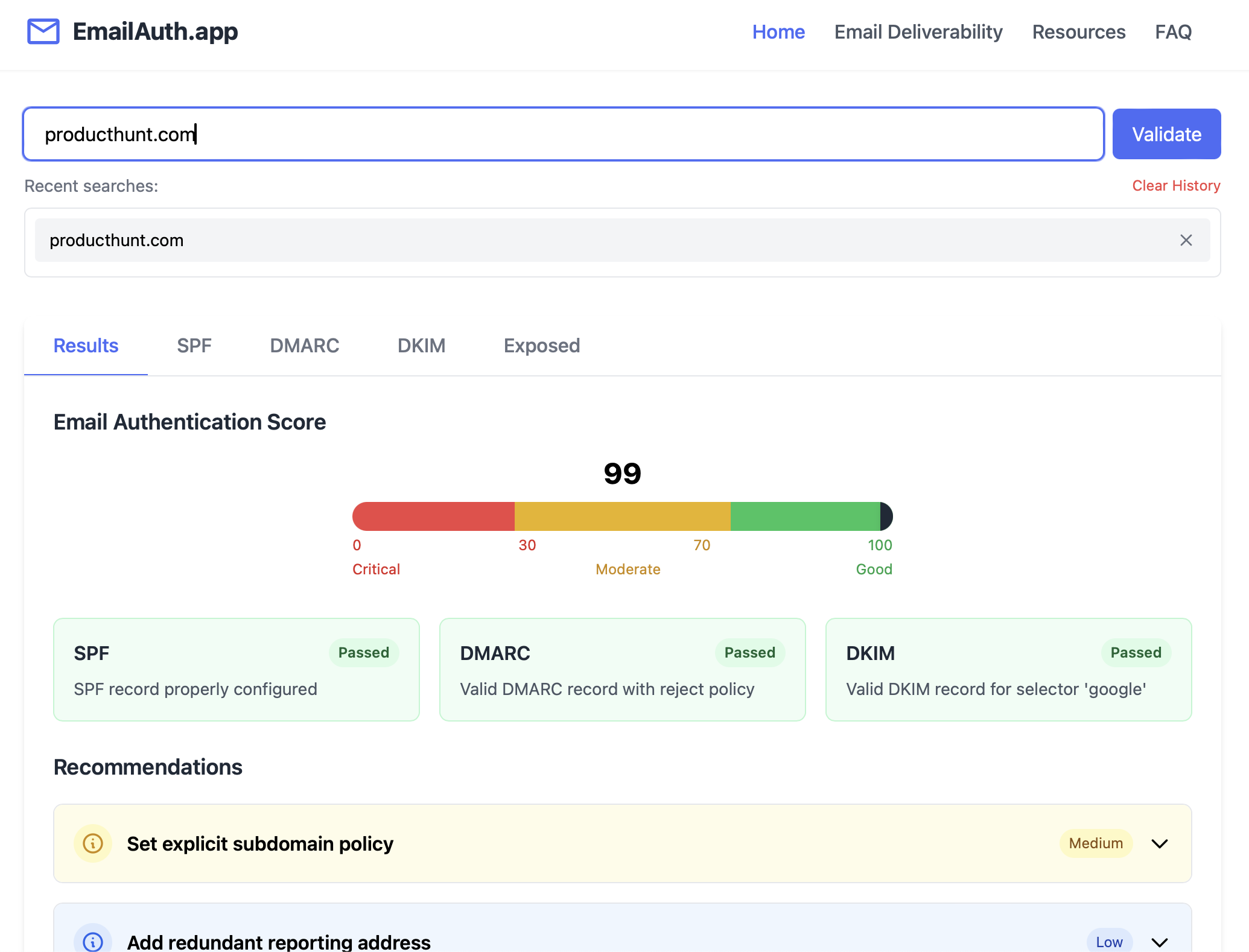 EmailAuth.app - 이메일 인증 및 배달 성 검사기 미디어 2