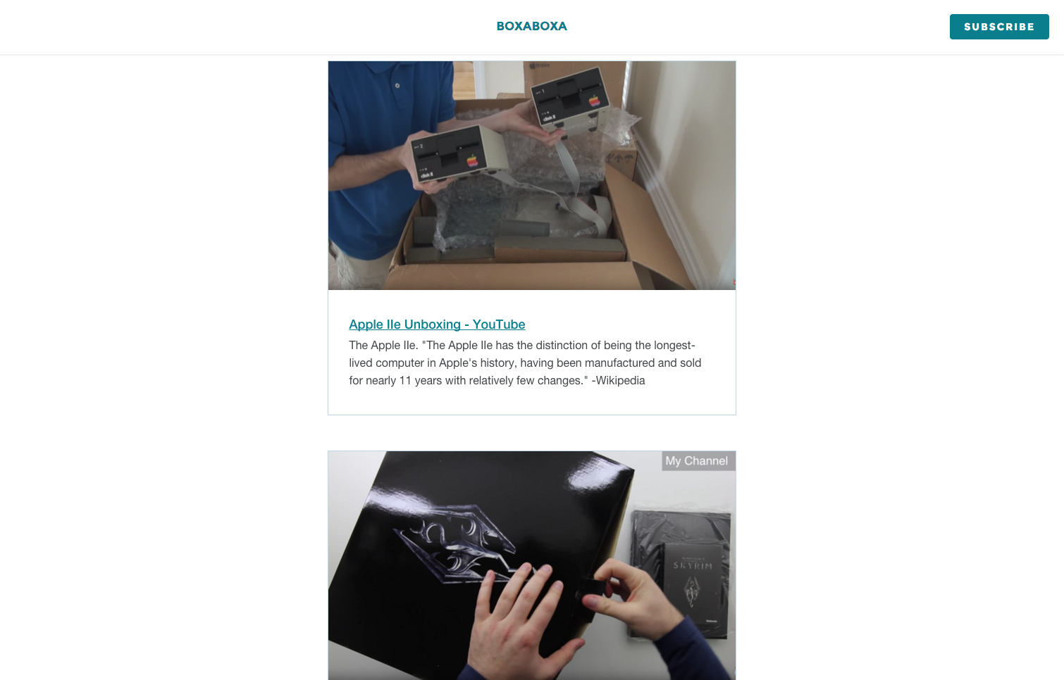 Boxaboxa Newsletter gallery image