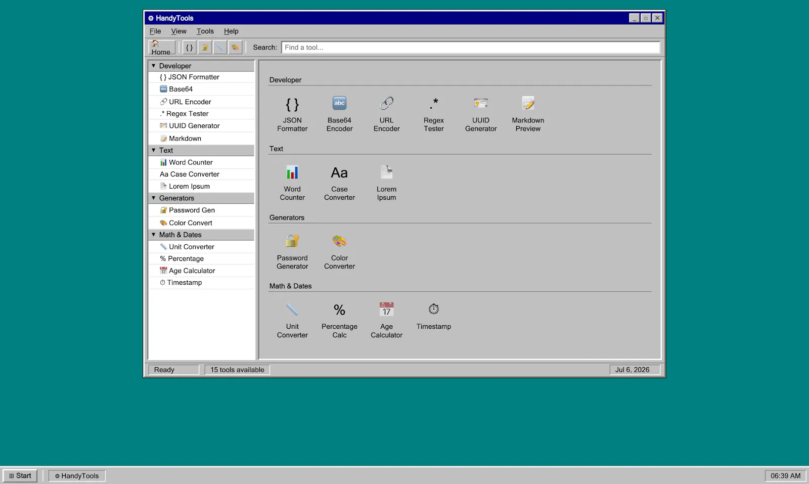 HandyTools screenshot 2