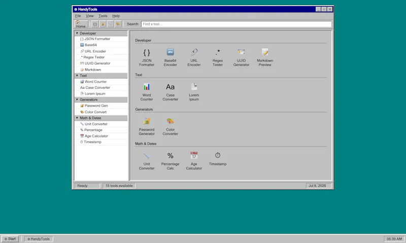 HandyTools screenshot 2