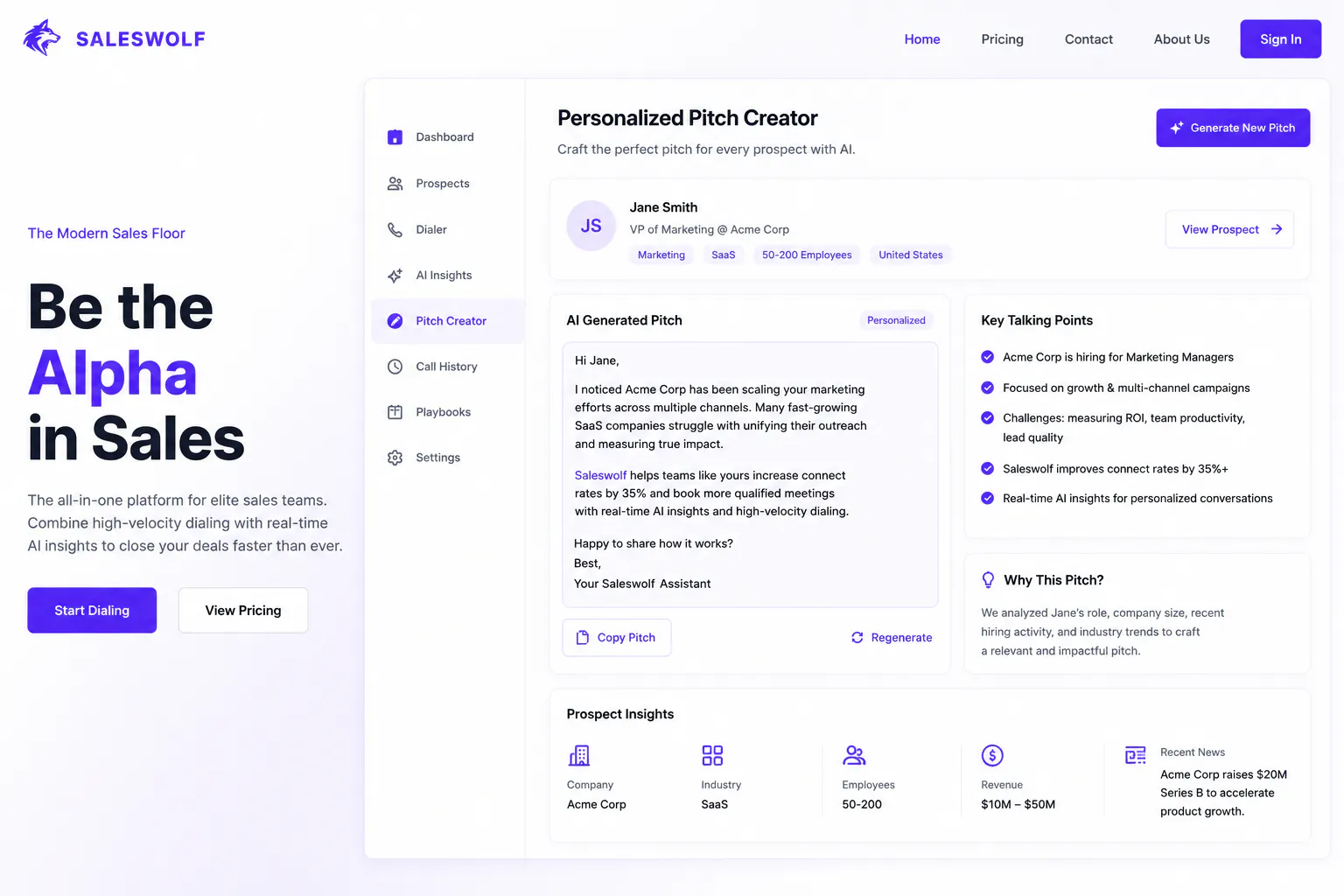 Saleswolf AI 截图 2