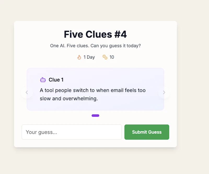 Five Clues screenshot 1