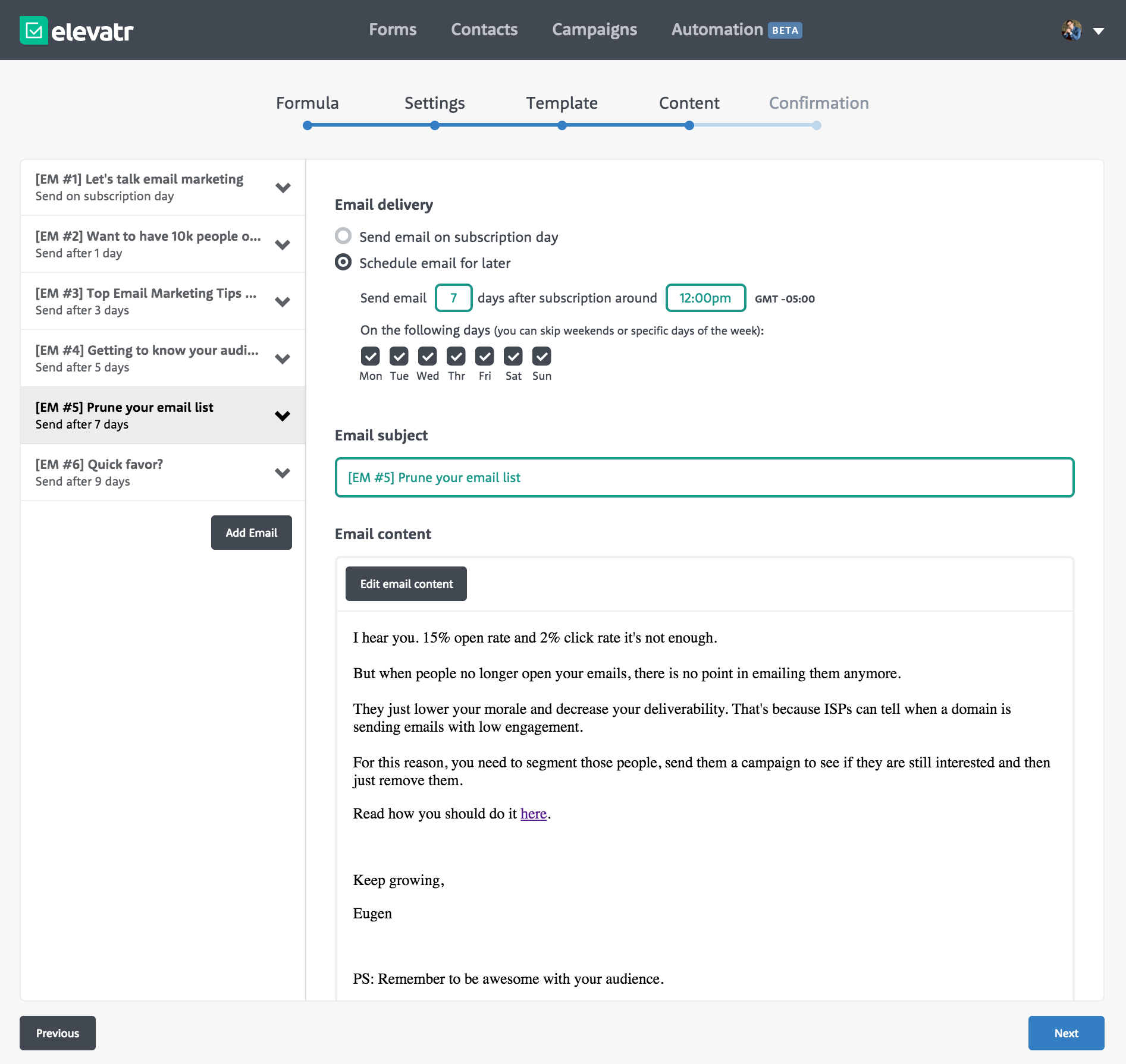 Elevatr Email Marketing Automation gallery image