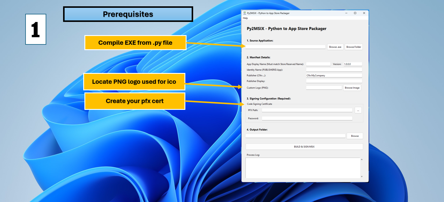 Py2MSIX - Python to App Store Packager - Screenshot 3 showing product features and functionality