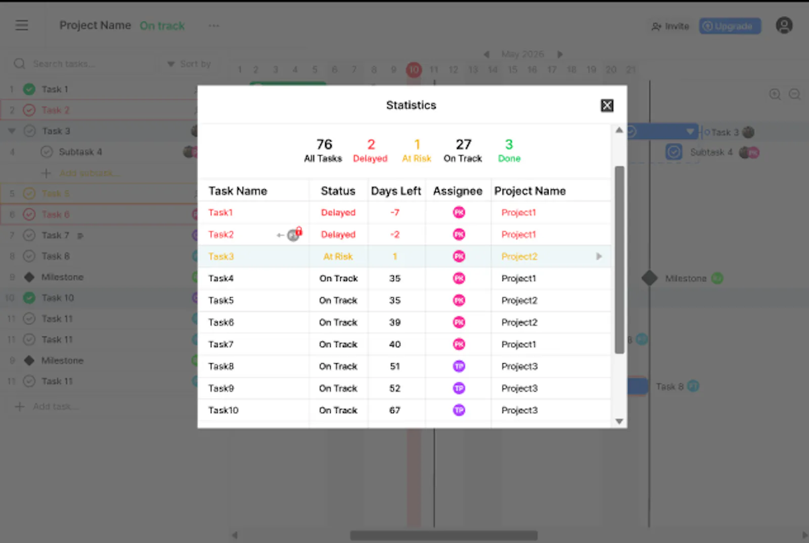Simple Gantt screenshot 2