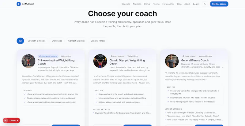 GetMyCoach screenshot 3