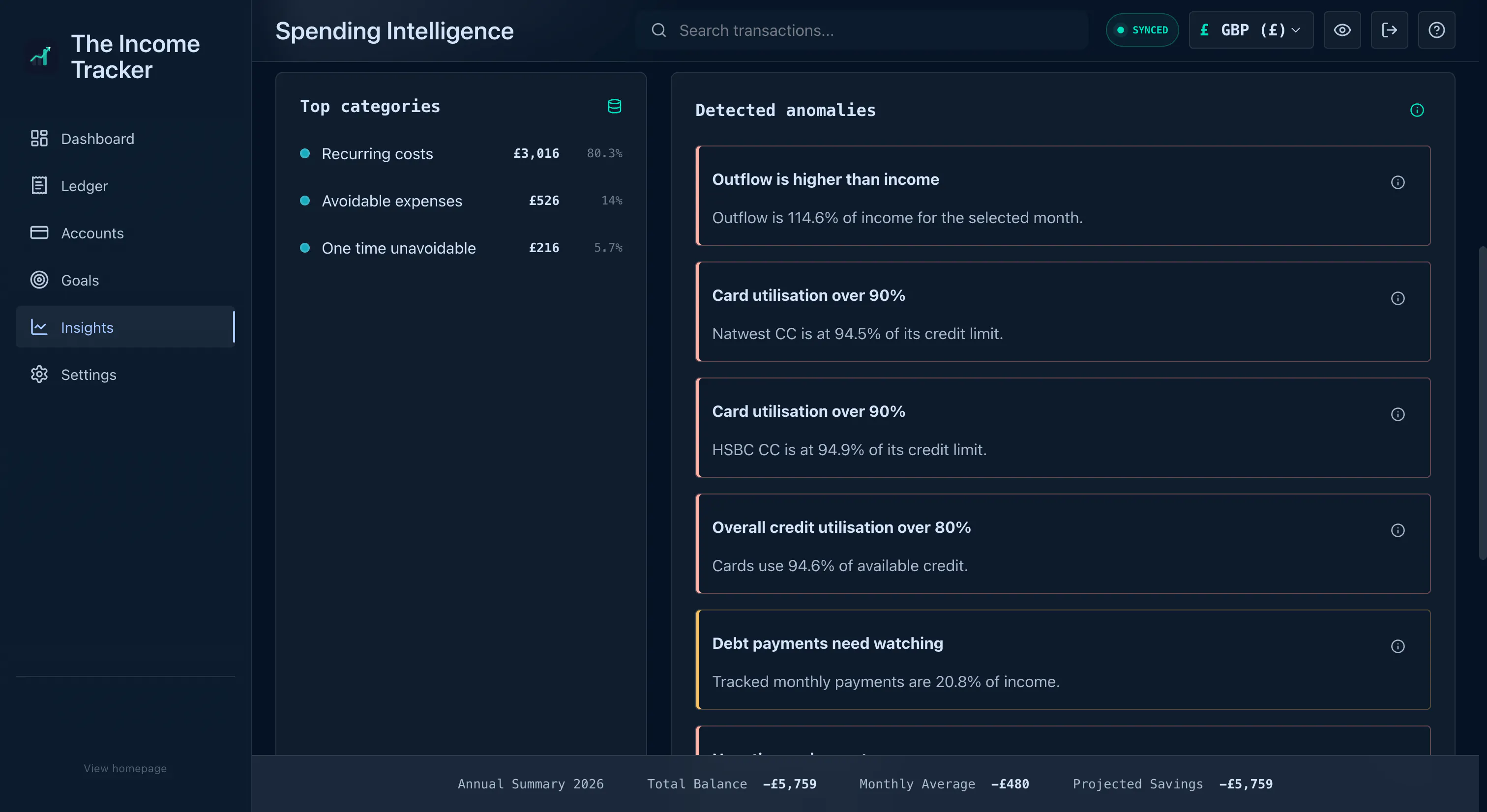 The Income Tracker gallery image