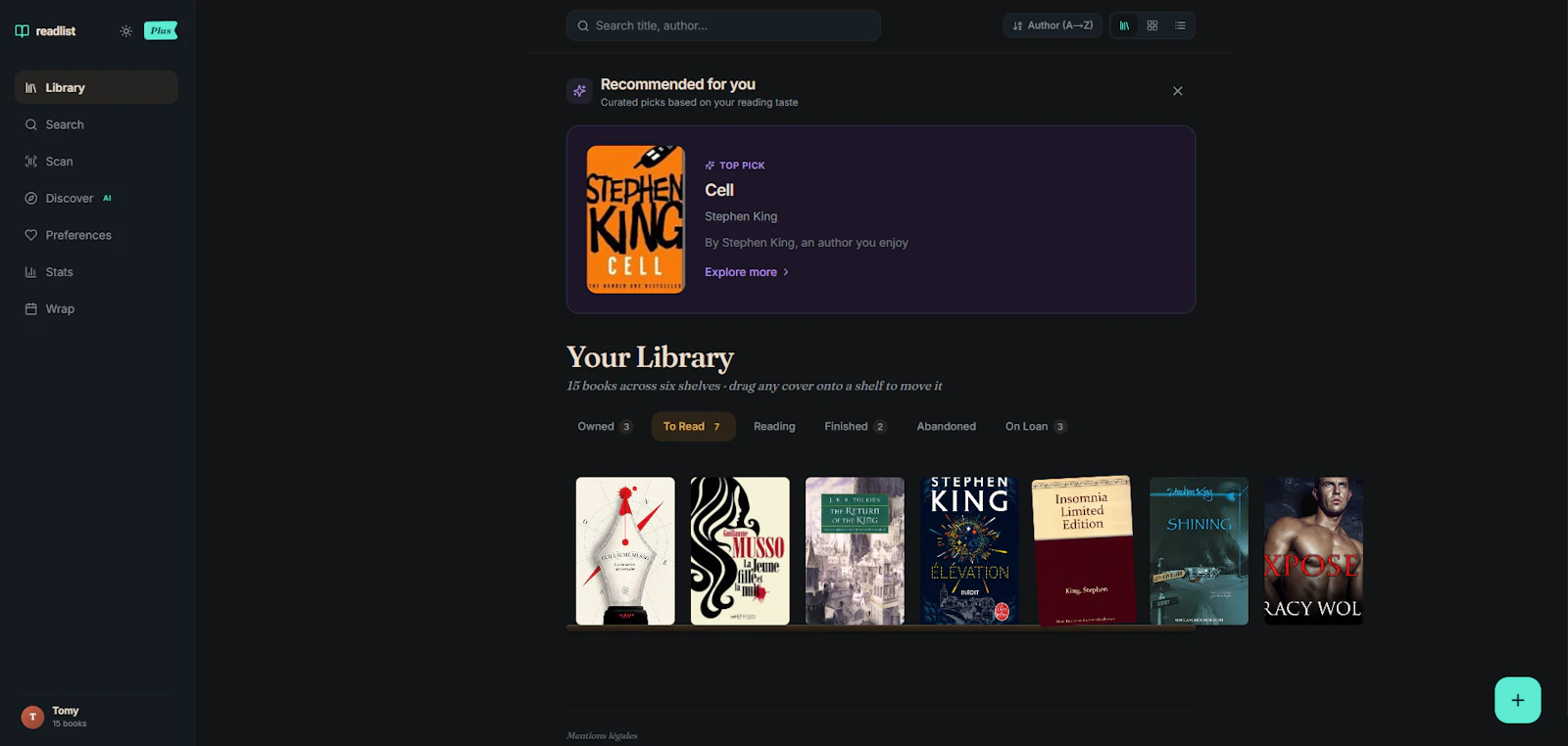 readlist screenshot 2
