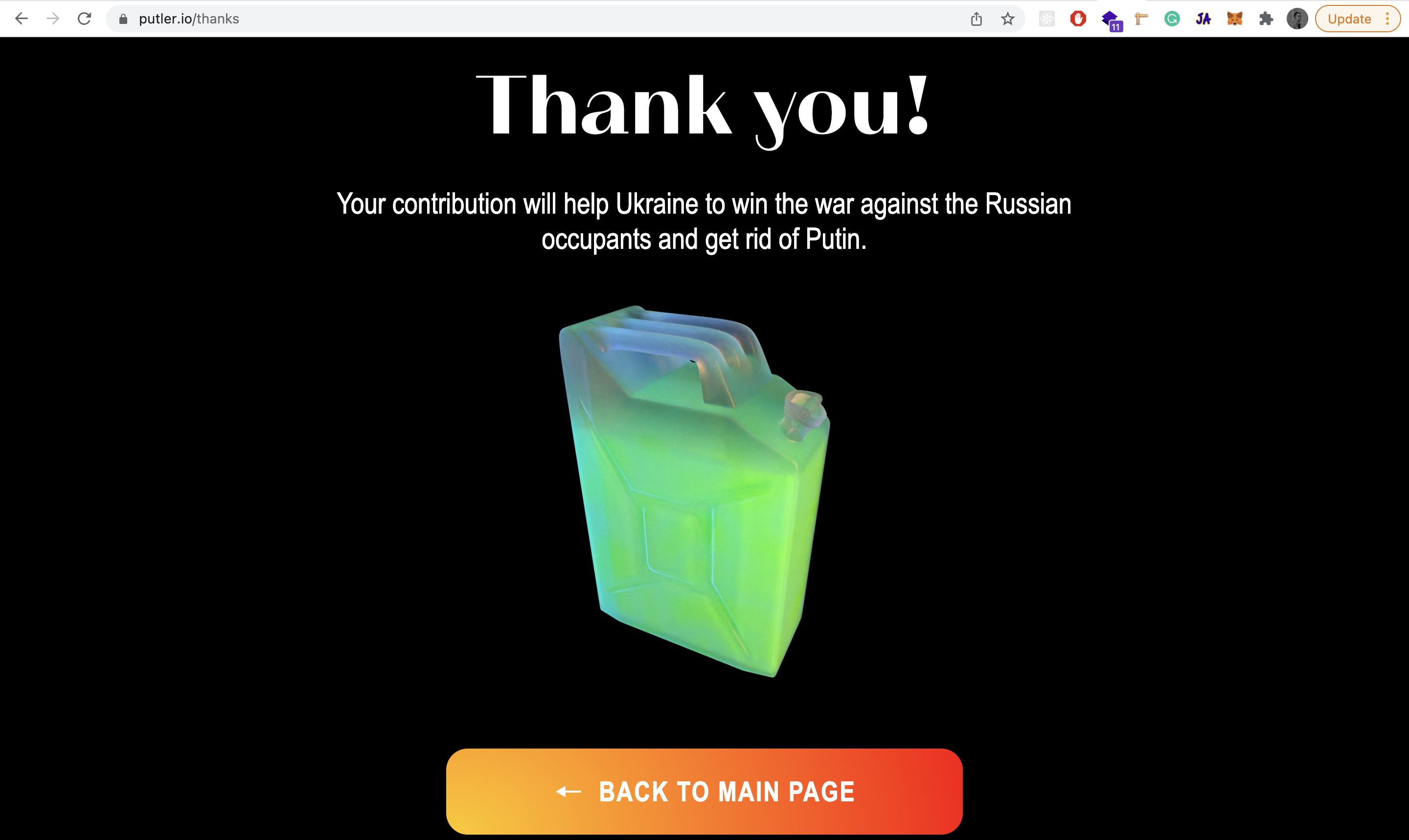 Putler.io - Send Putin to Jupiter gallery image