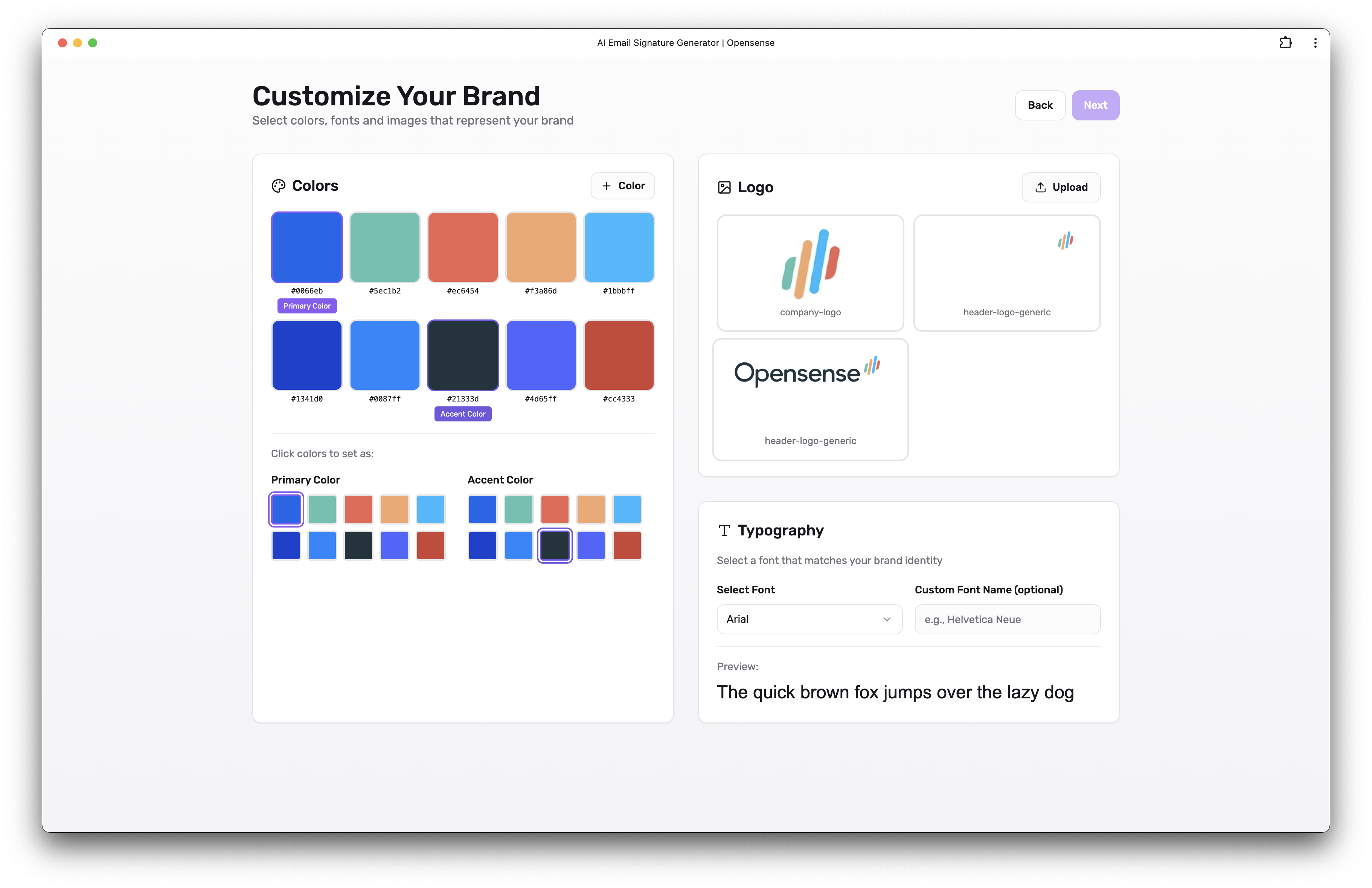 Opensense AI Email Signature Generator gallery image