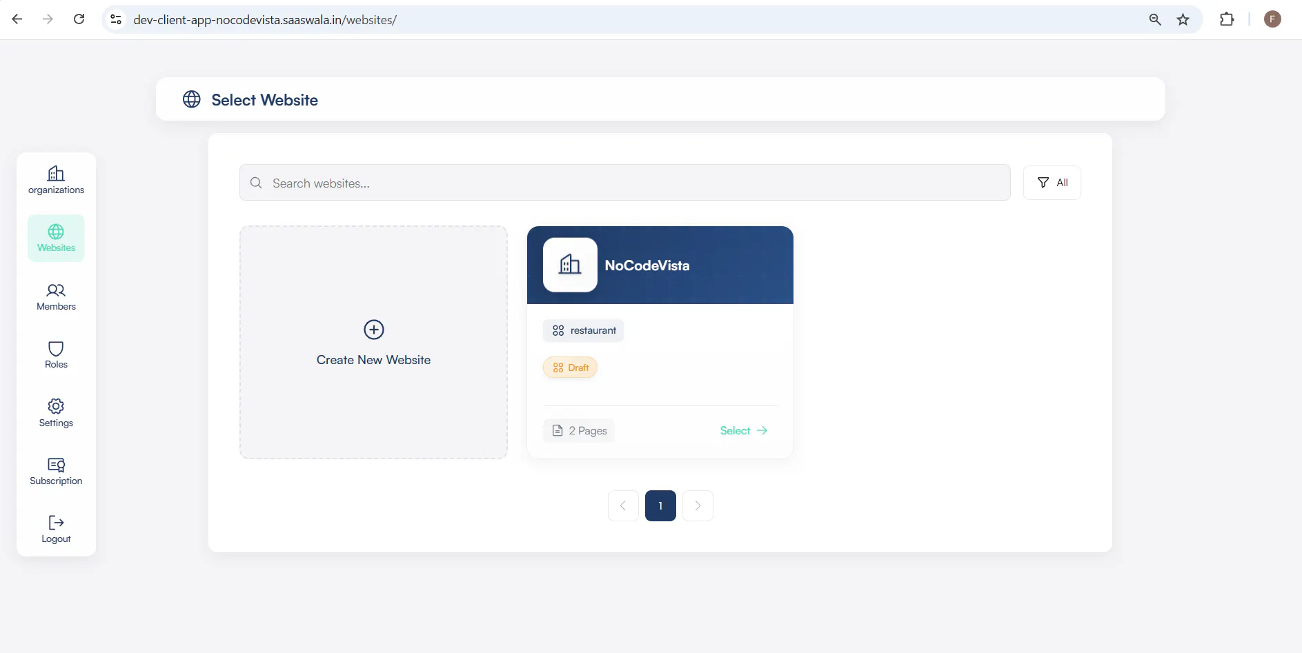 NoCodeVista — No-Code Website Builder gallery image