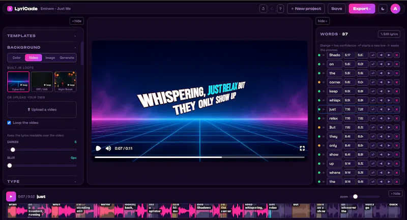 LyriCade screenshot 2