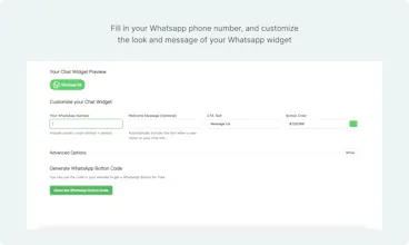 WhatsApp Chat Button Widget gallery image