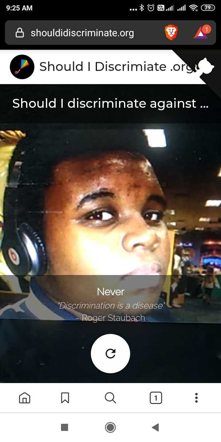 Should I Discriminate? gallery image