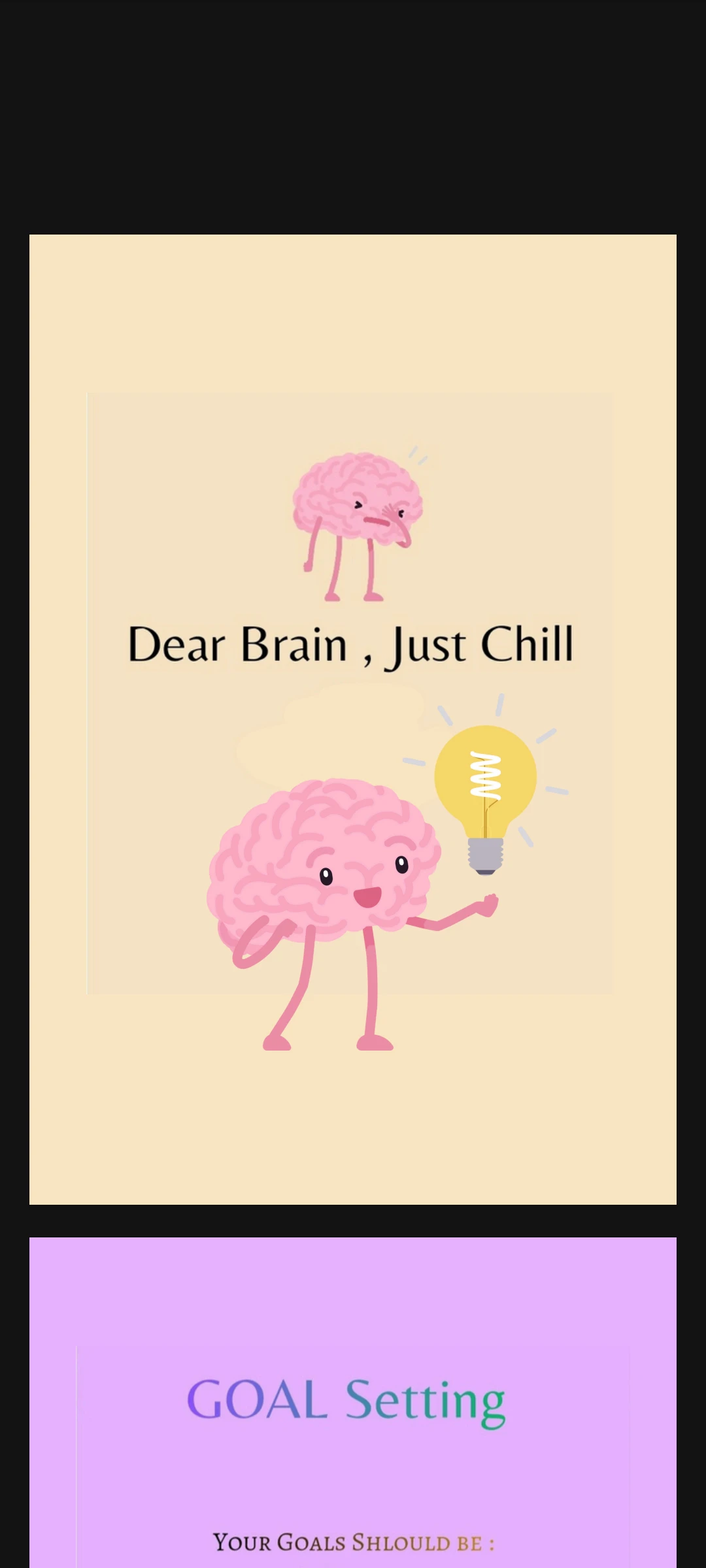 Dear Brain Just Chill e journal