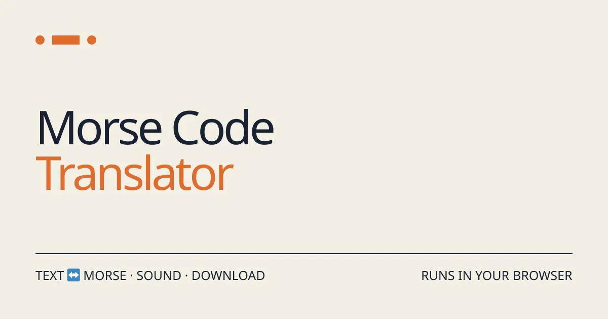 Morse Code Translator gallery image