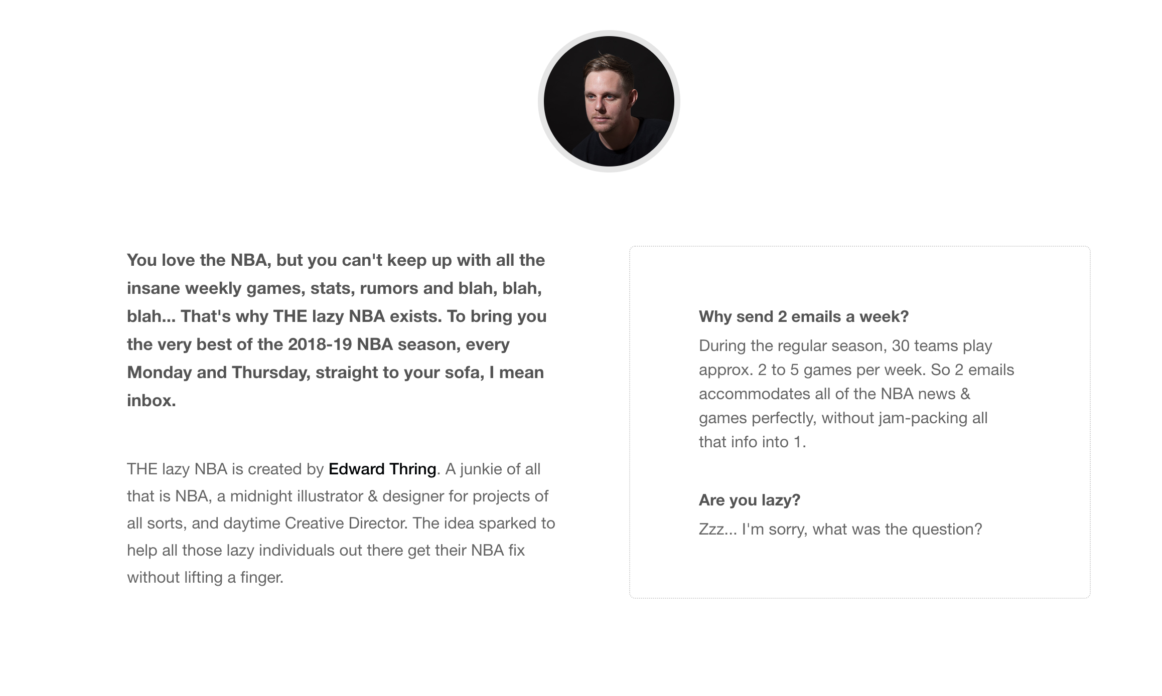 The Lazy NBA gallery image