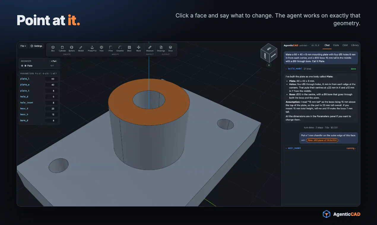 Agentic CAD gallery image