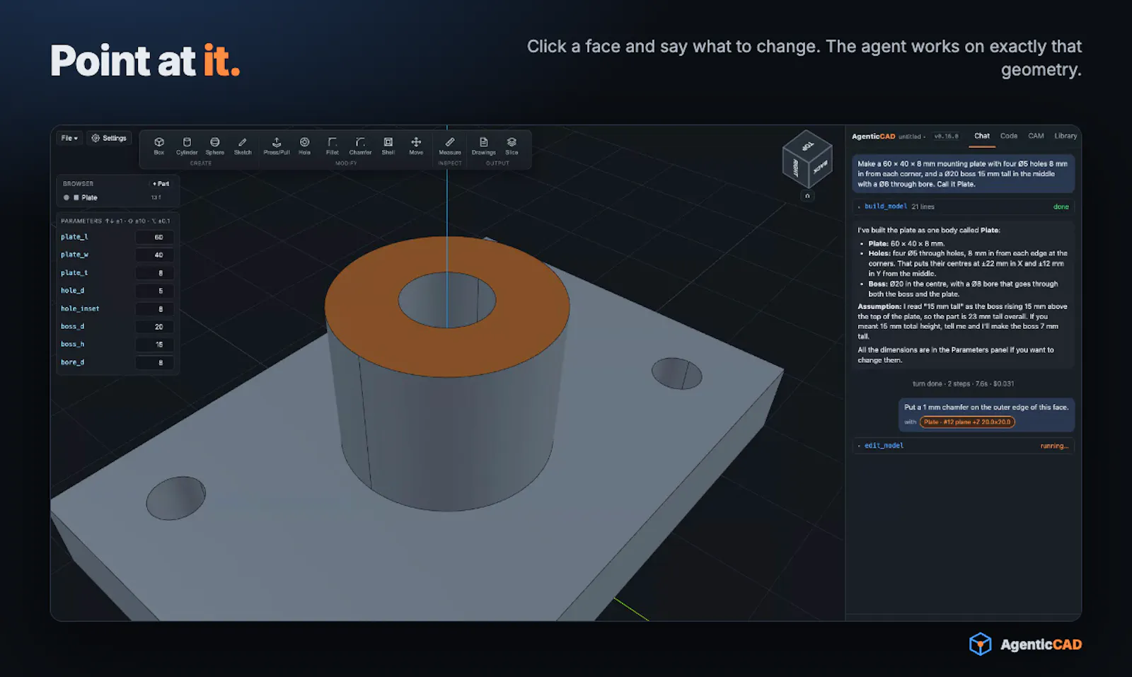 Agentic CAD screenshot 3