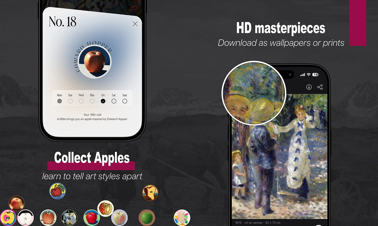 ArtBite: Personalized daily art gallery image