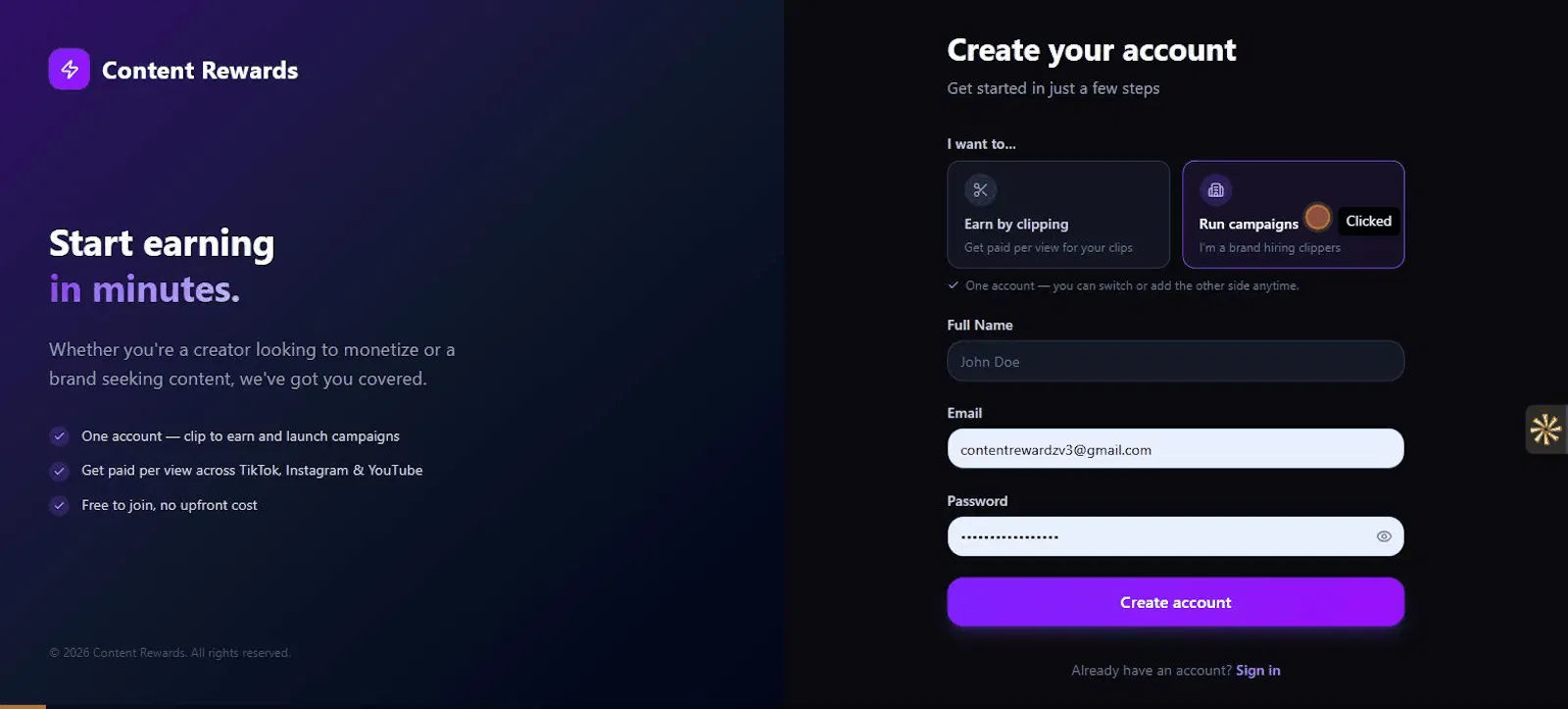 Content Rewardz screenshot 2