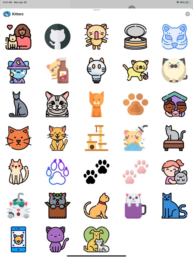 Kitters! iMessage Cat Stickers -AppStore gallery image