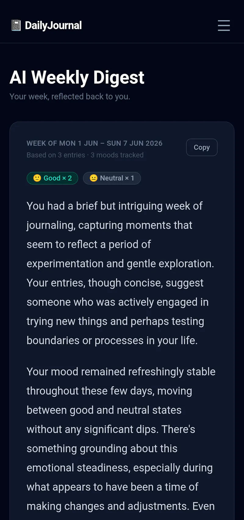 Daily Journal + AI Insights screenshot 5