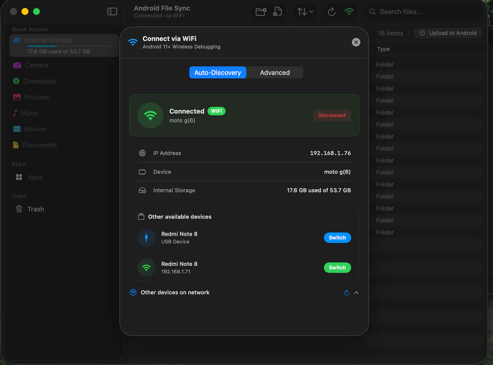 AndroidFileSync screenshot 4