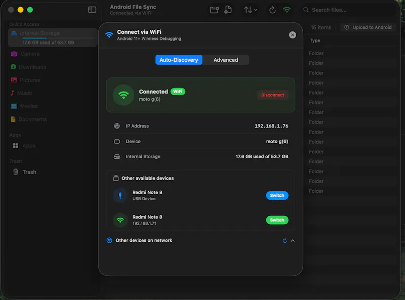 AndroidFileSync screenshot 4