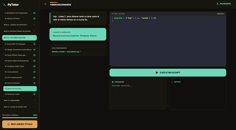 PyTutor — Escuela de Scripting screenshot 2