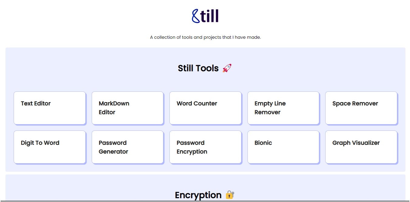 Still Tools