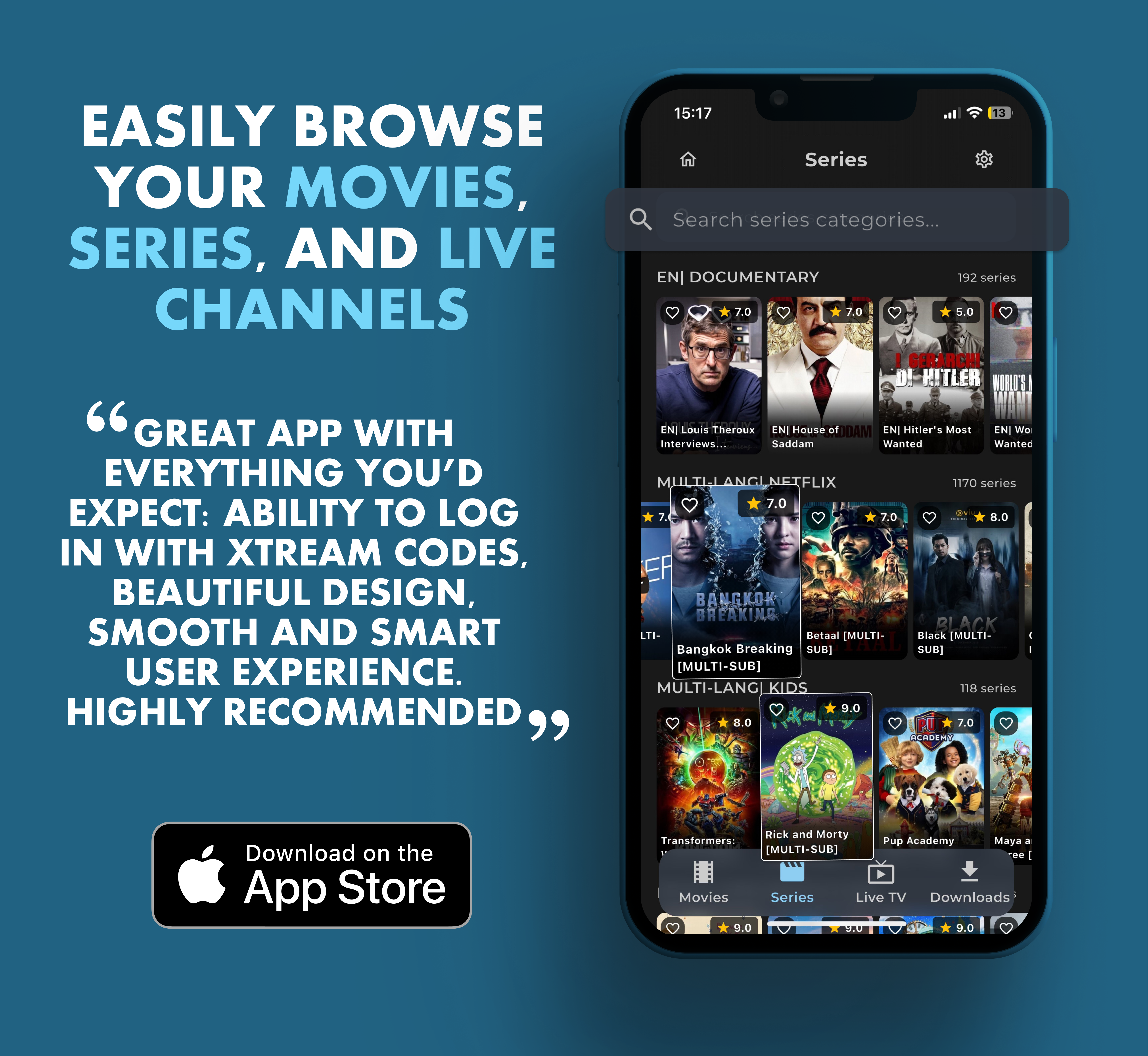 Media Cạnh IPTV - Trình phát IPTV tất cả trong một của bạn cho iPhone & iPad 1