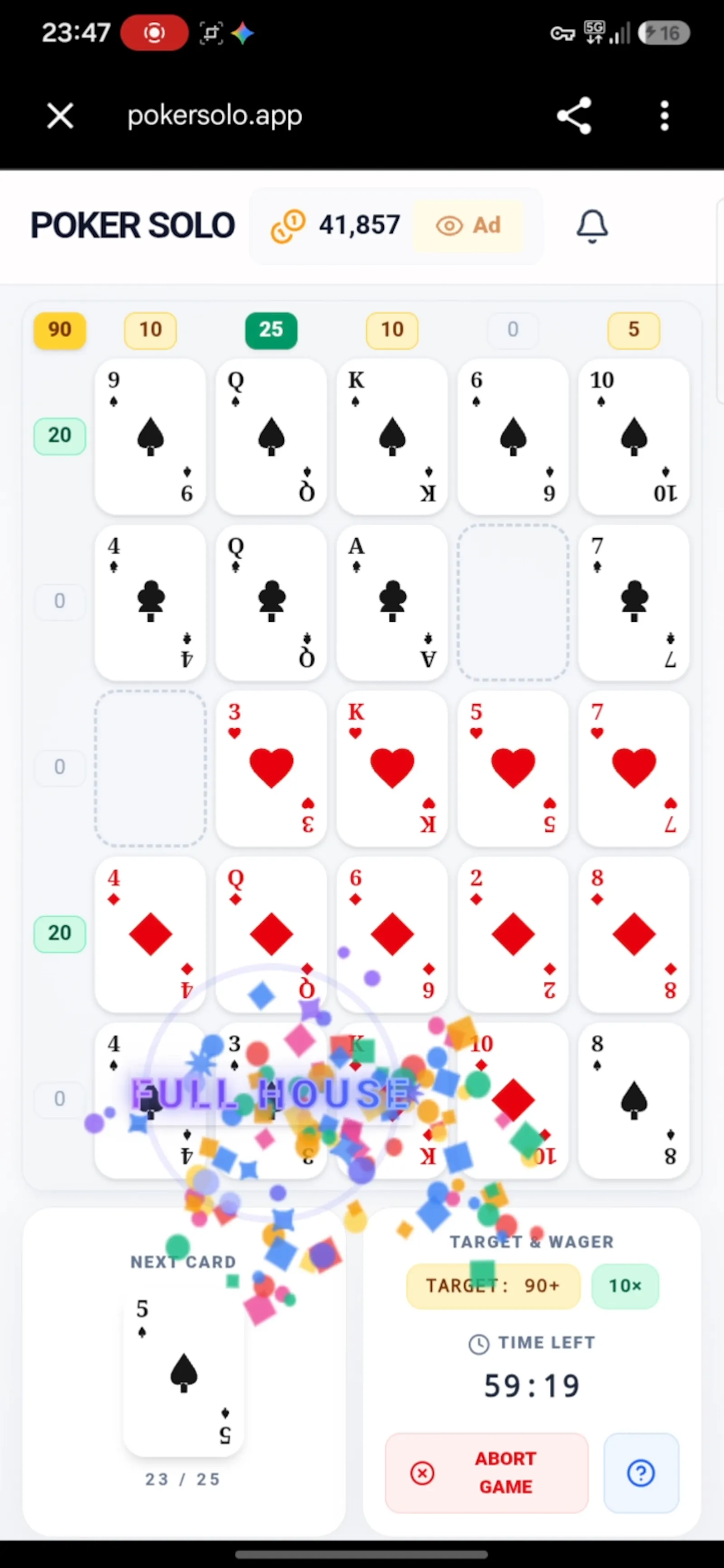 PokerSolo screenshot 2