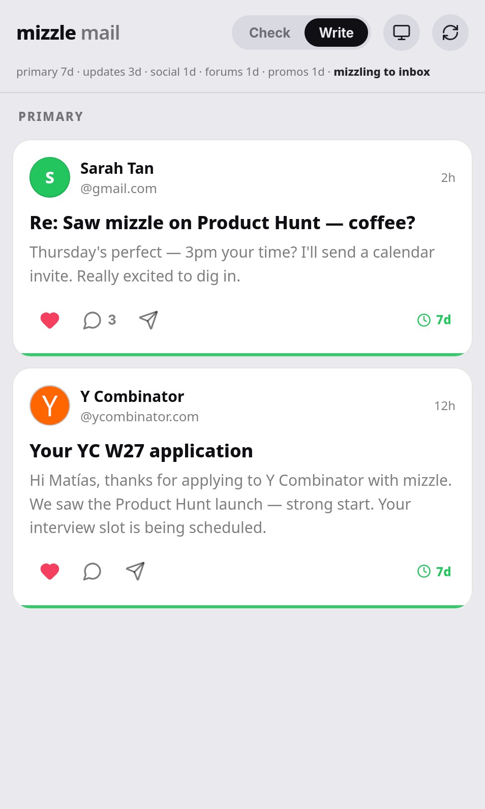 Mizzle Mail gallery image