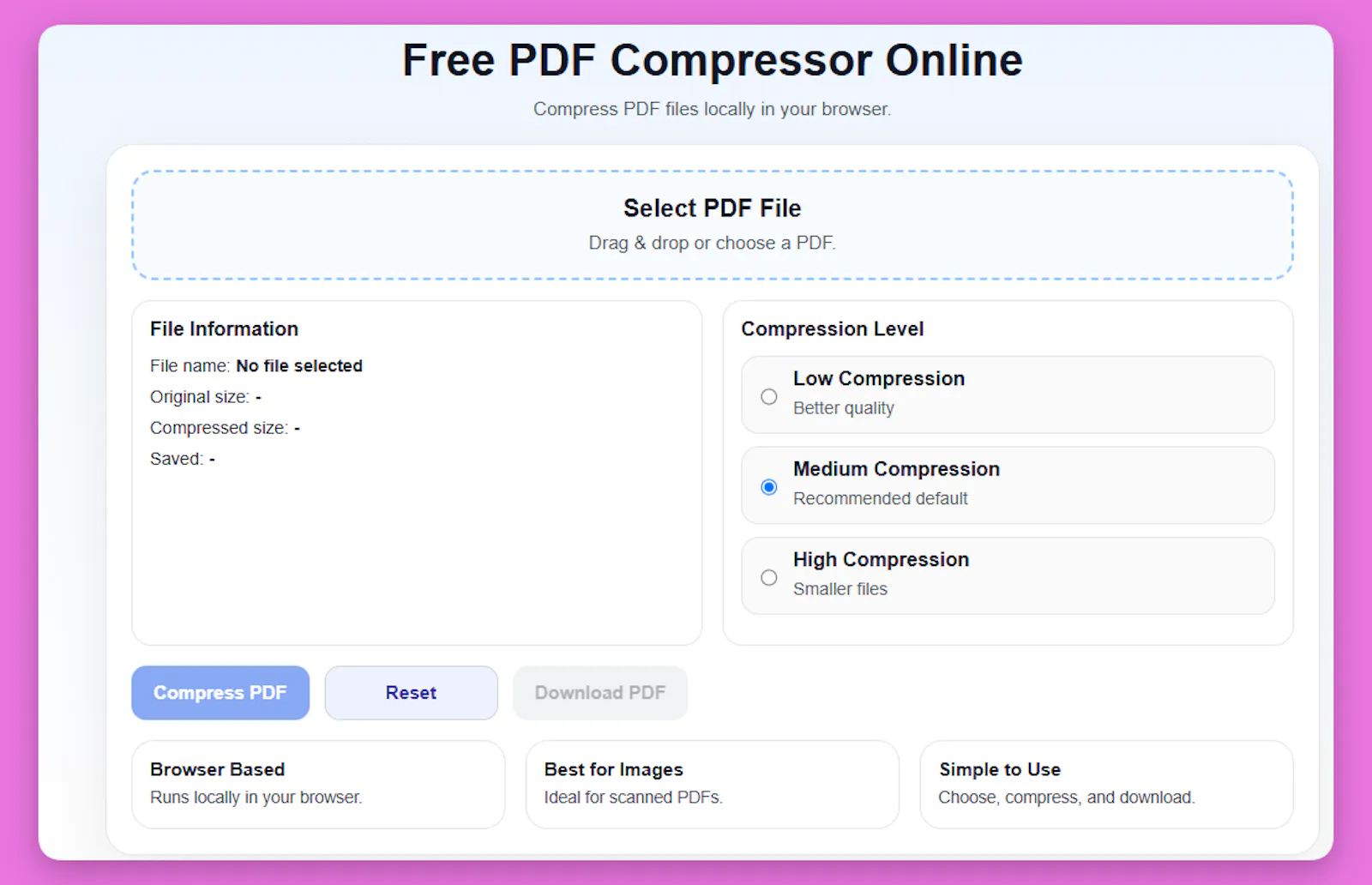 Scanned PDF Compressor screenshot 2