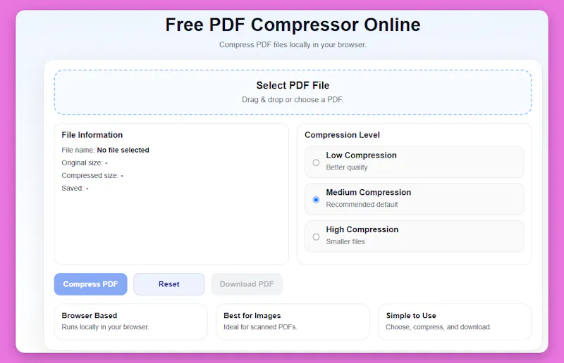 Scanned PDF Compressor screenshot 2