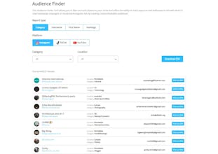Influencer Discovery/Messaging Platform gallery image
