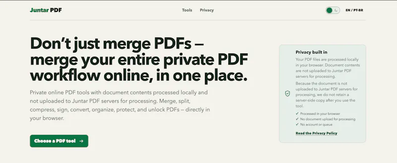 Juntar PDF screenshot 2