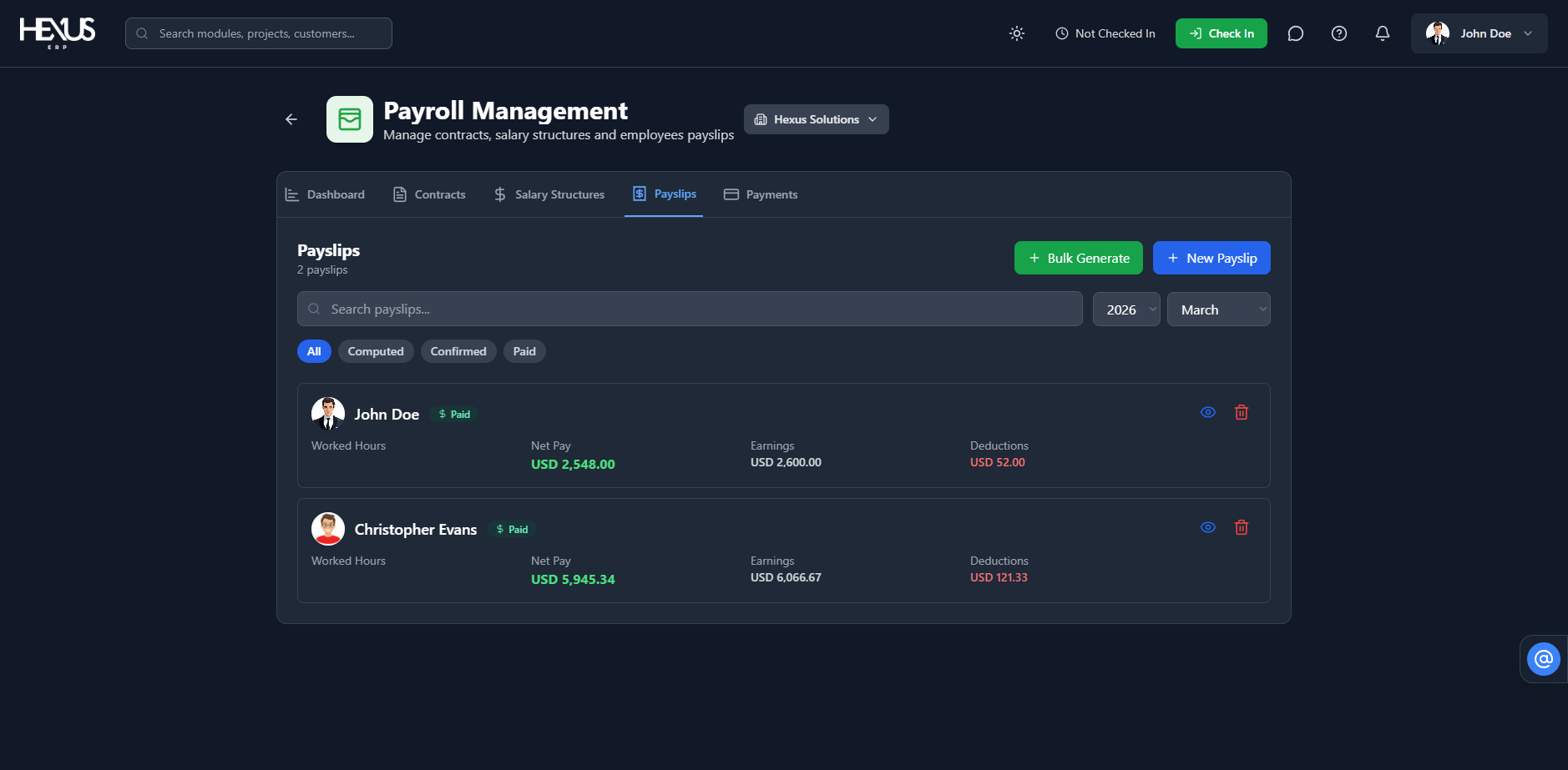 Hexus ERP gallery image