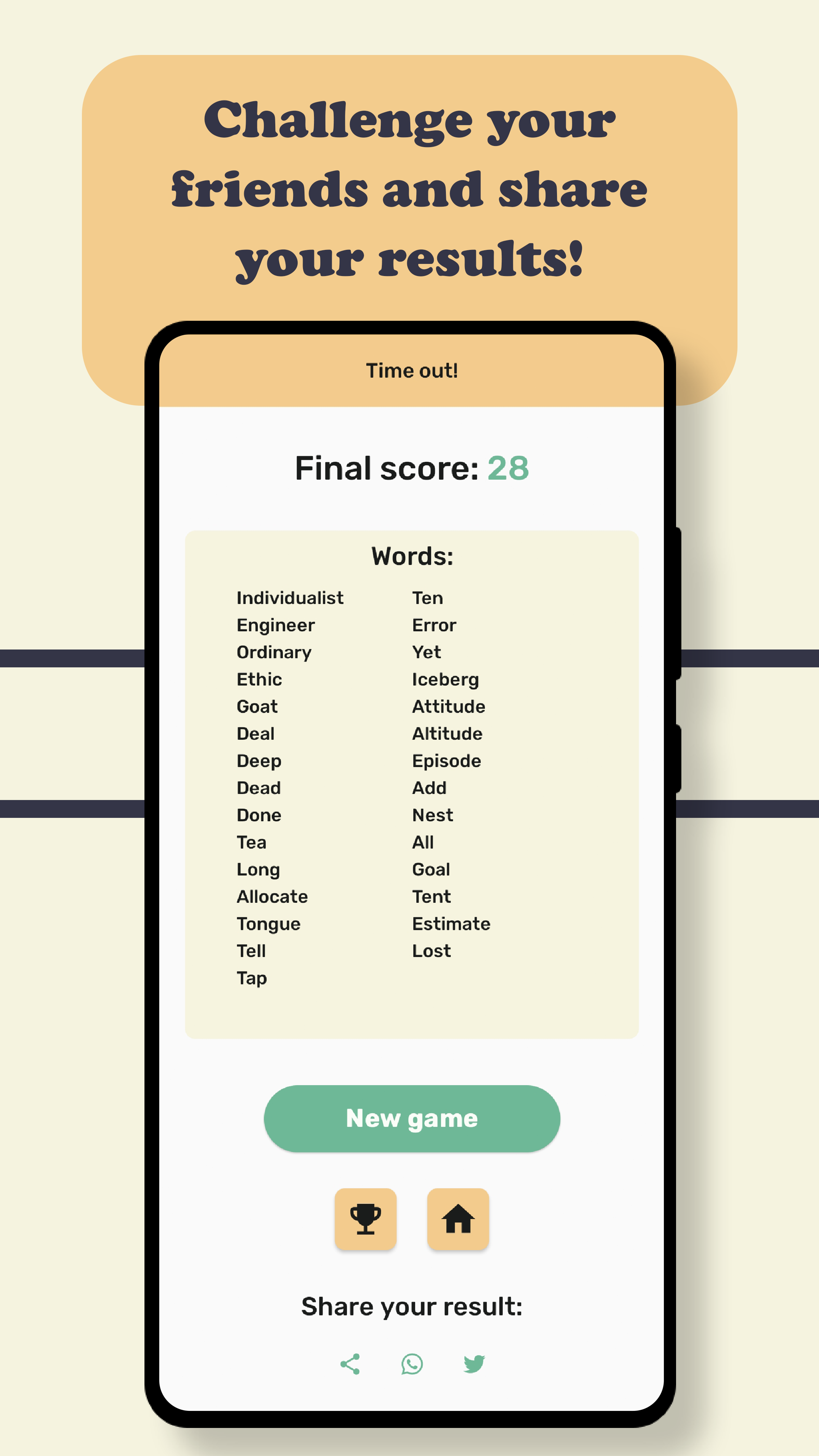 Wordchy - Un gioco di reazione a catena di parole media 5