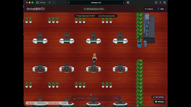 SoloSpace screenshot 1 (video preview)