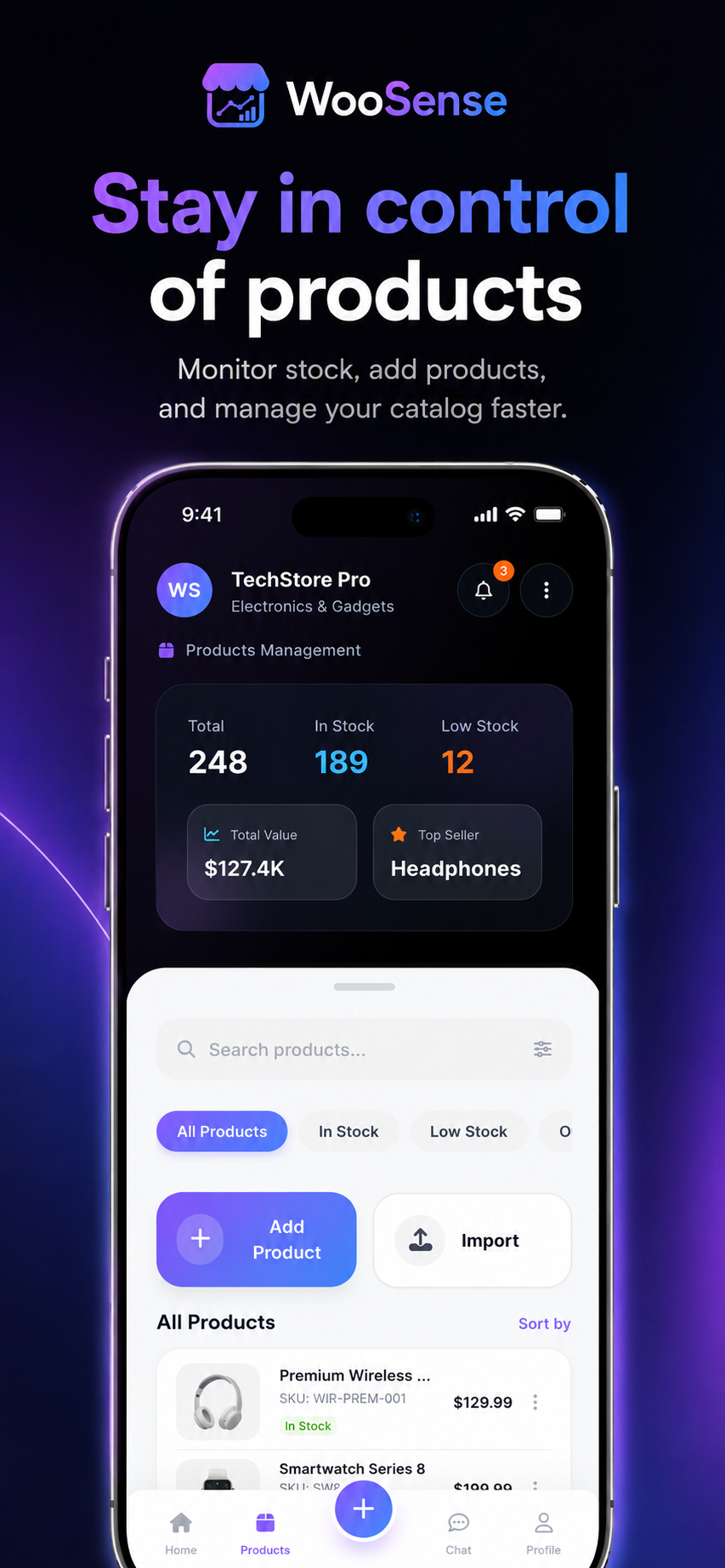 WooSense for WooCommerce Mobile App  gallery image